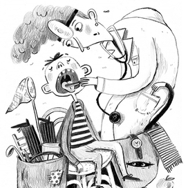 Иллюстрация к книге "Чокнутый этикет"