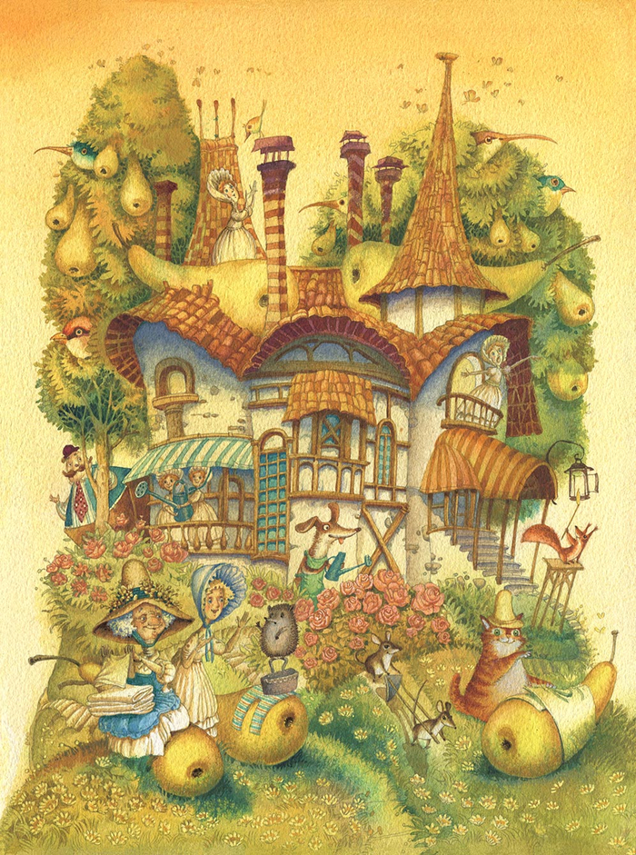 У старушки Пепы, редкого вида, груши.