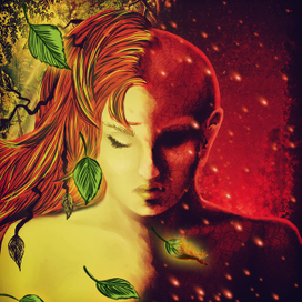 Дриада из сгоревшего дерева