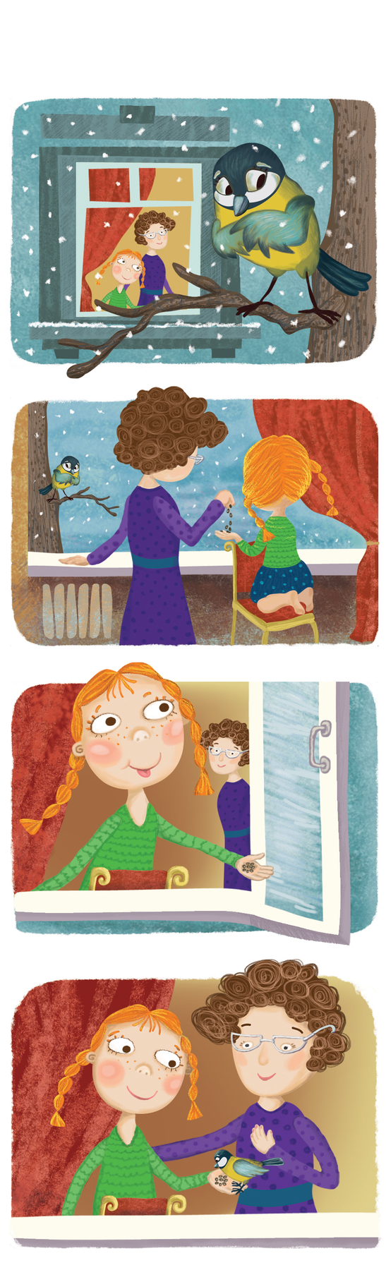 Маленький рассказ о синичке 