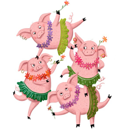 Свинки-акробаты