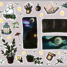 пак наклеек 