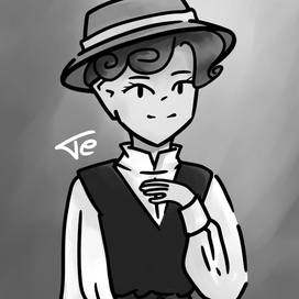 Дама в шляпе👒