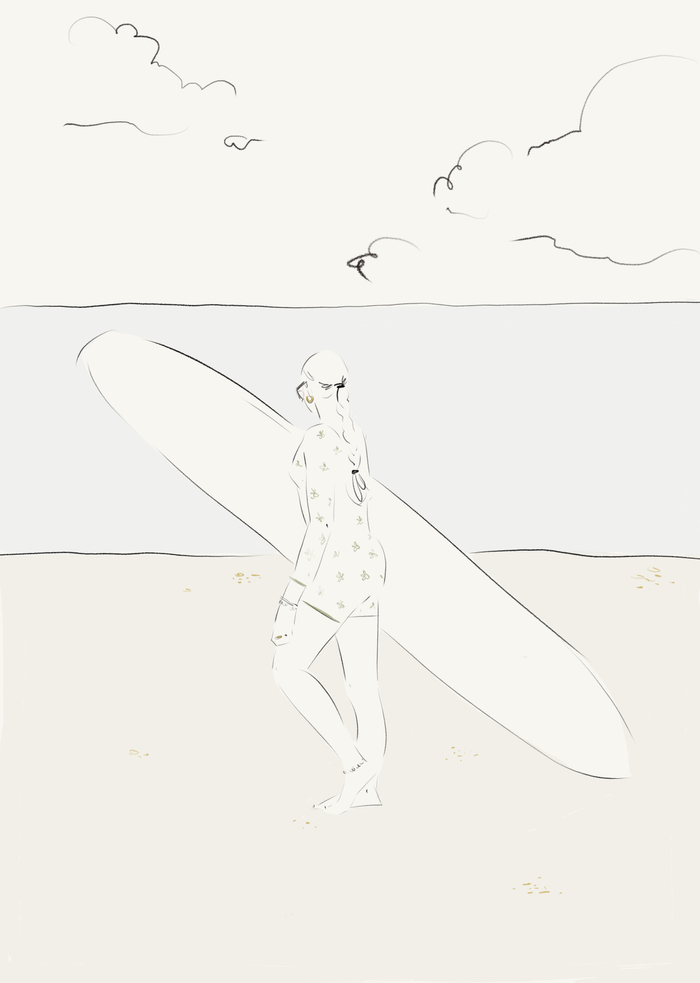 Иллюстрация для сборника стихов "Больше разговоров" ЭКСМО 2024