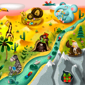 поле для настольной игры с наклейками