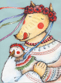 Ілюстрація до казки "Лисичка-сестричка"