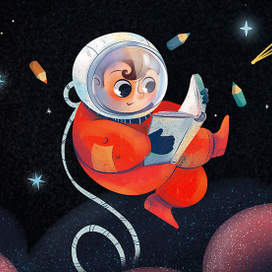 Персонажи для упаковки "Истории о космосе"