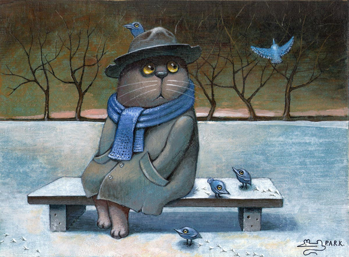 Вечером на лавочке...