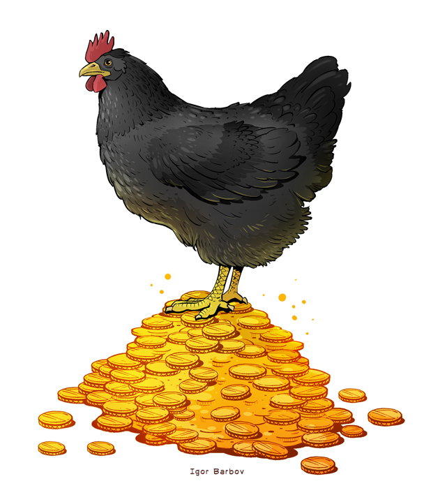 Чёрная курица