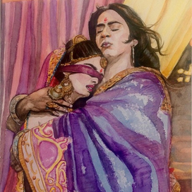 Дхритараштра и Гандхари