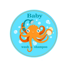 Иллюстрация для этикетки шампуня