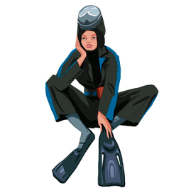 Ныряльщица/Diver