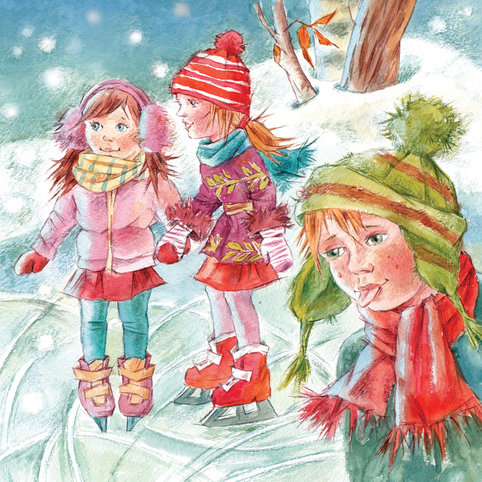 Дразнилки. Иллюстрация к рассказу для детей.