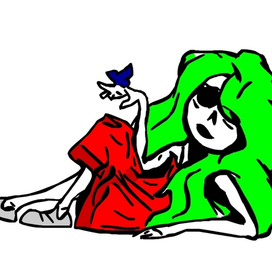 Зеленые волосы