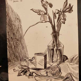 Натюрморт тушью