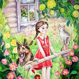 Для книги И. Рогалёвой "Разноцветные дни"