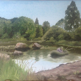 Рыбак на перекате