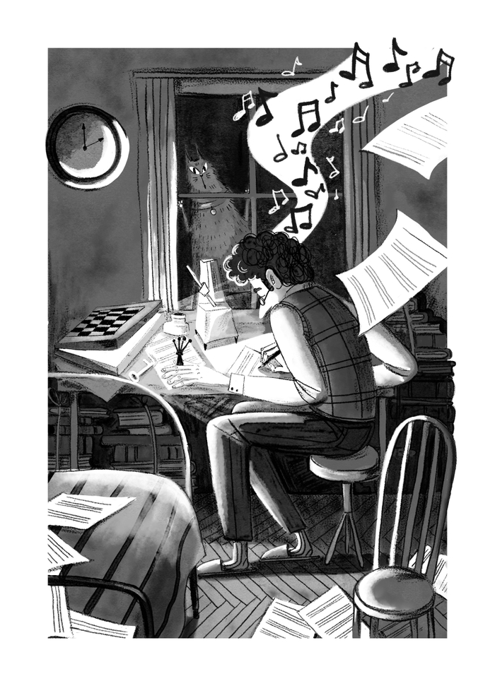 К рассказу А. Лапшина "Музыкальные Шахматы"