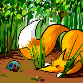 Лиса-охотница