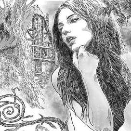 Дорога в сказку, Иллюстрация № 32 - Конец старой ведьмы.