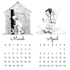 Страницы календаря