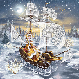 Новогодний парусник