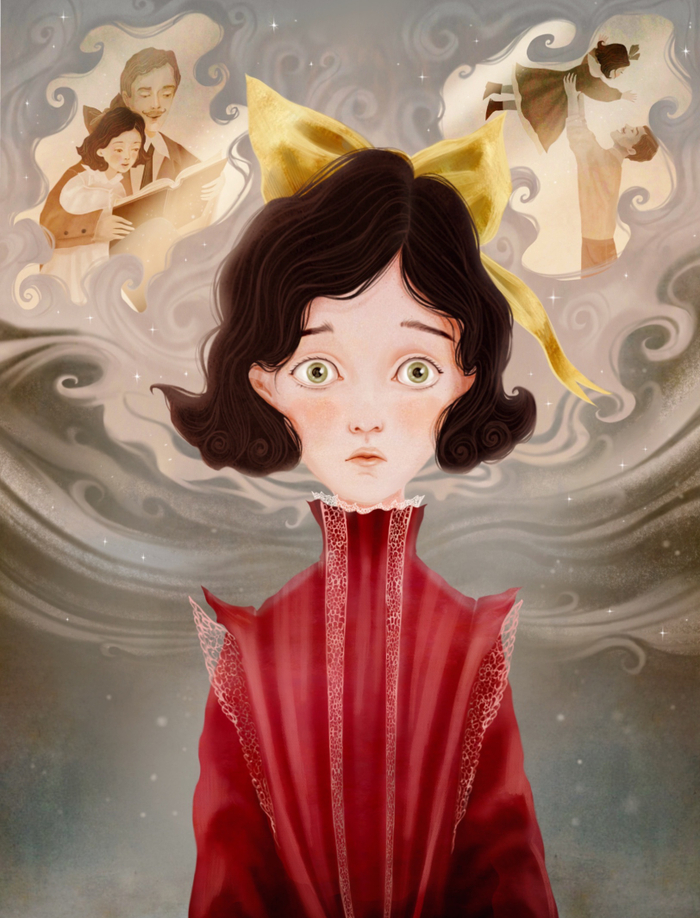 Иллюстрация к роману "Маленькая принцесса" Ф.Э.Бернетт