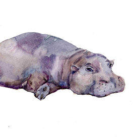 Лежащий бегемотик