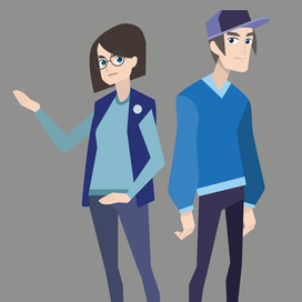 Концепт персонажей и раскадровка