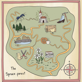 Карта Елового леса