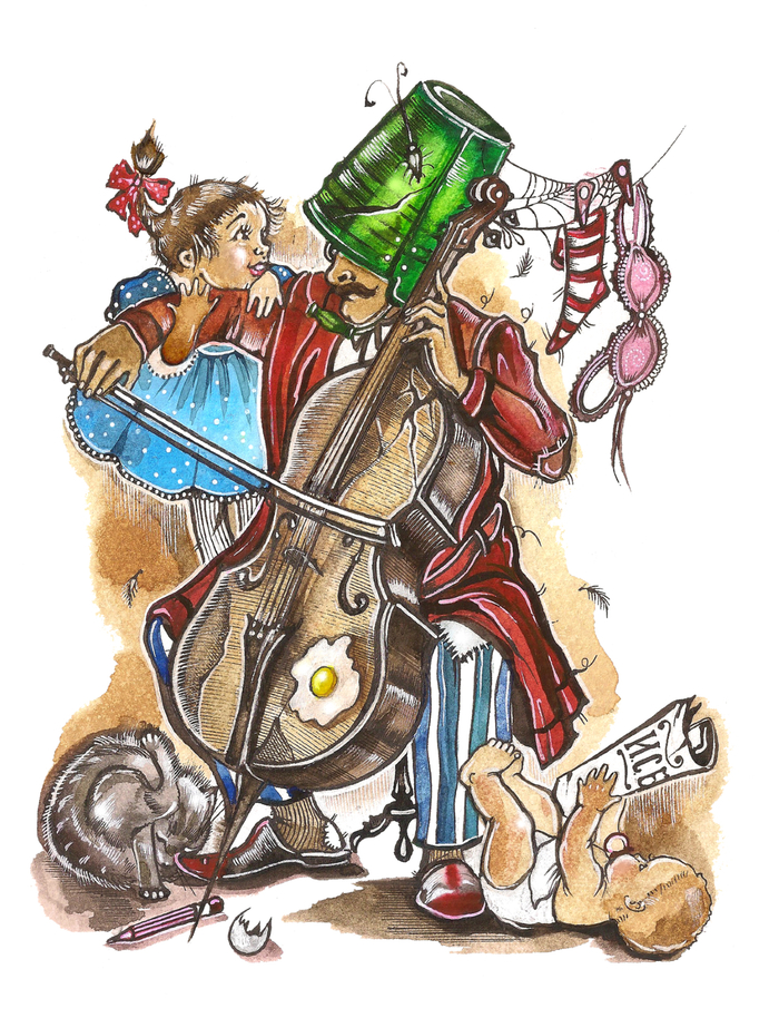 Выходной день у музыканта, или занятия дома.