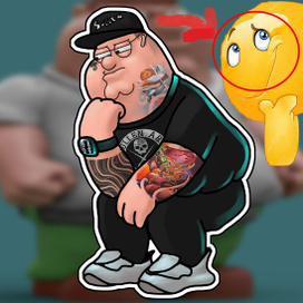 Стикер Питер Гриффин.