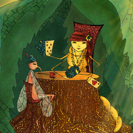 Жёлтая гусеница