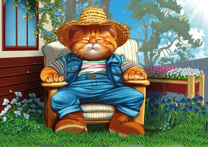 кот для рекламного баннера