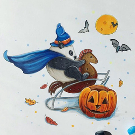 Halloween Panda