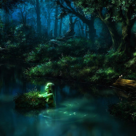 Локация для игры, ночная