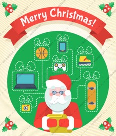 Санта Клаус со списком желаний