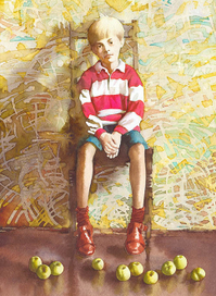 Мальчик и яблоки
