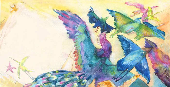 они взлетают, словно птицы...