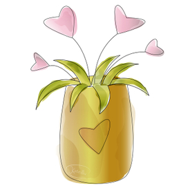 Открытка в стиле акварель