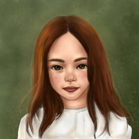 Девушка рыжая