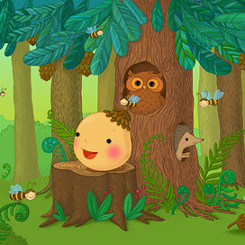 Колобок и мишка