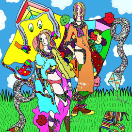 Девушки с воздушными змеями