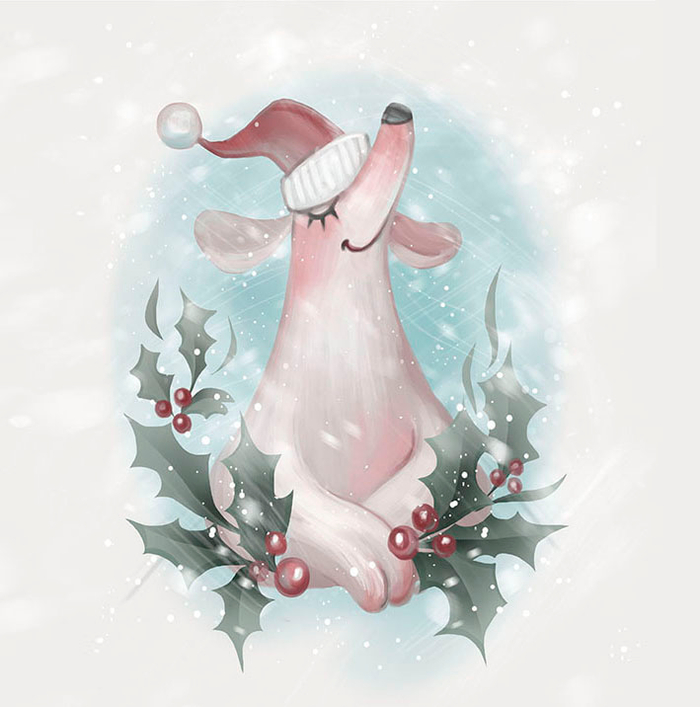 Новогодняя открыточка 2018