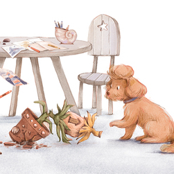 Иллюстрация для книги "Майсси из цветочного домика"