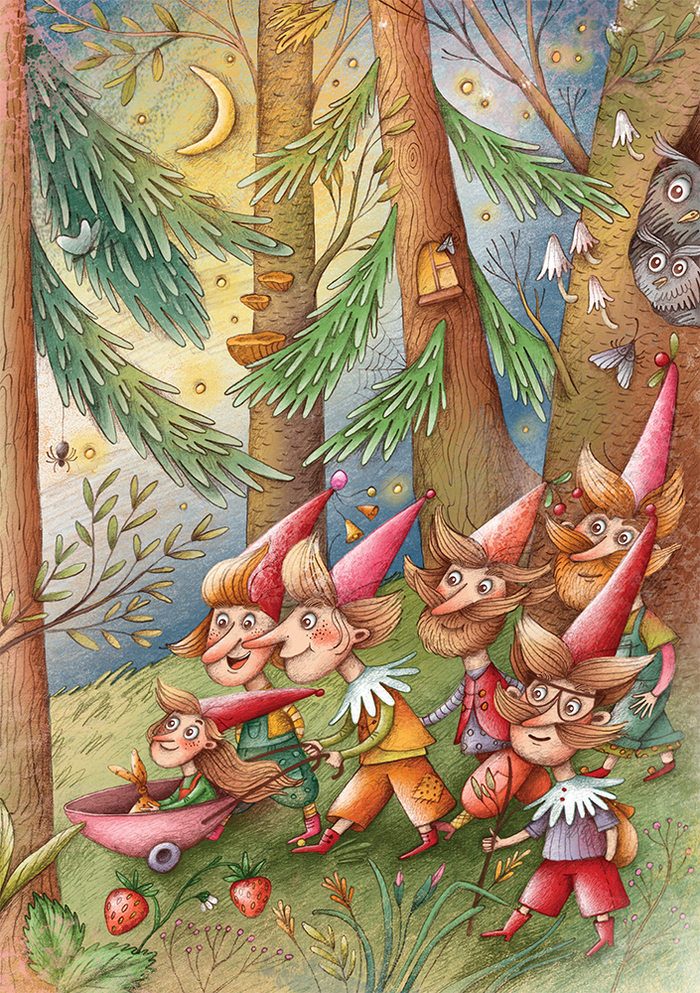 Иллюстрация к книге "Мика. Секрет восьмого гнома"