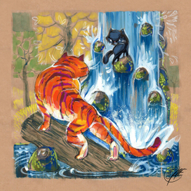 Сентябрь - иллюстрация для календаря