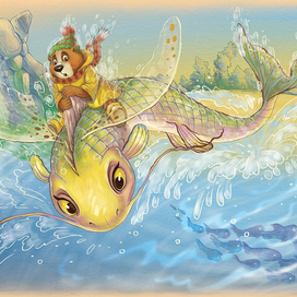 7. Иллюстрация к книге Е. Матюшкиной "Мой милый Медвежик. Хорошо там, где ты есть"