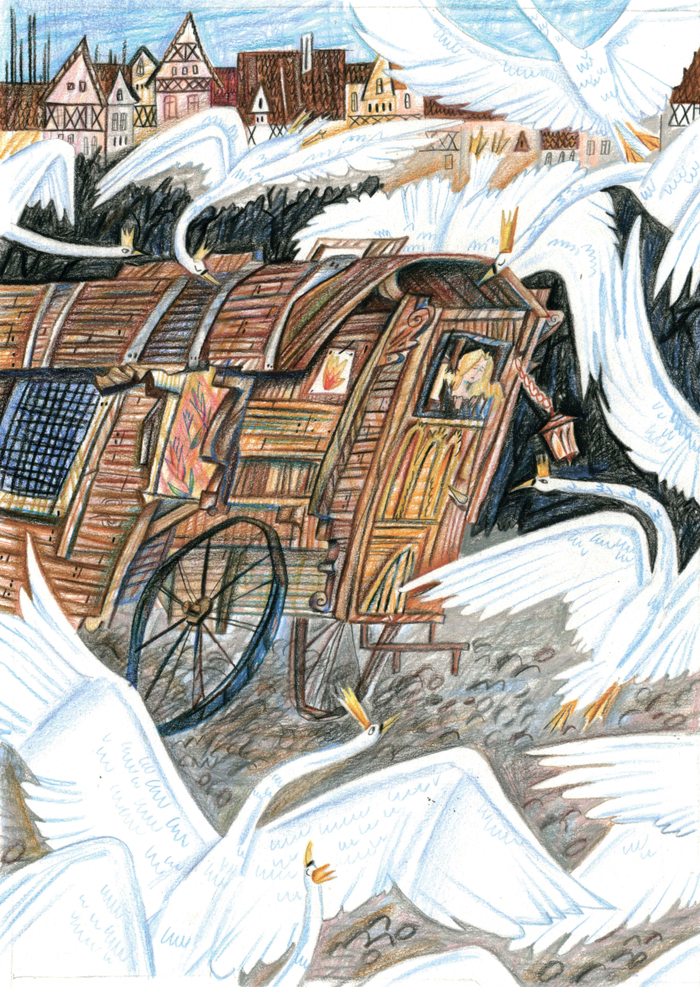 телега. "дикие лебеди"