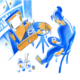 Художник за работой